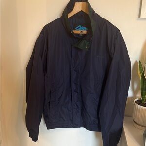 Blue Windbreaker Jacket Casual Style